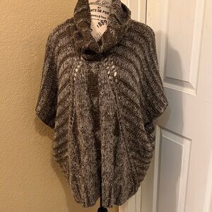 Buffalo David Bitton Charcoal Cowl Neck Sweater